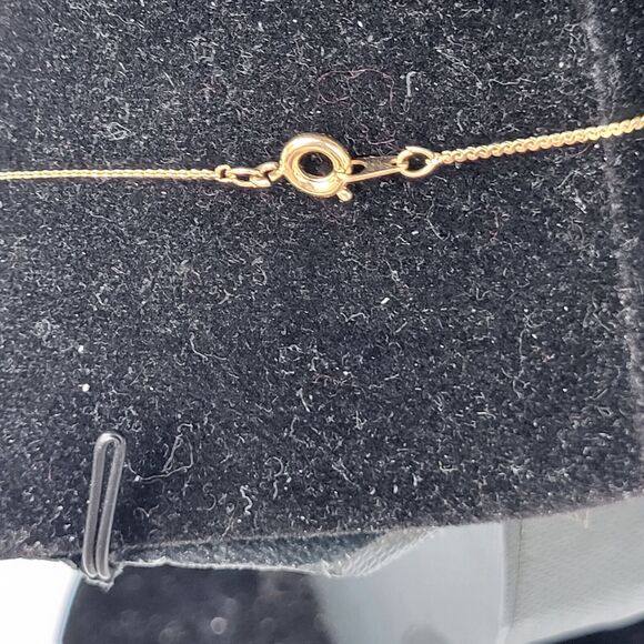 Gold Encrusted Gilded Seashell Necklace 16 in chain 1.25 in pendant fashion - Picture 5 of 6